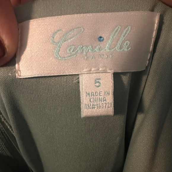 green camille la vie short homecoming dress - Picture 3 of 3